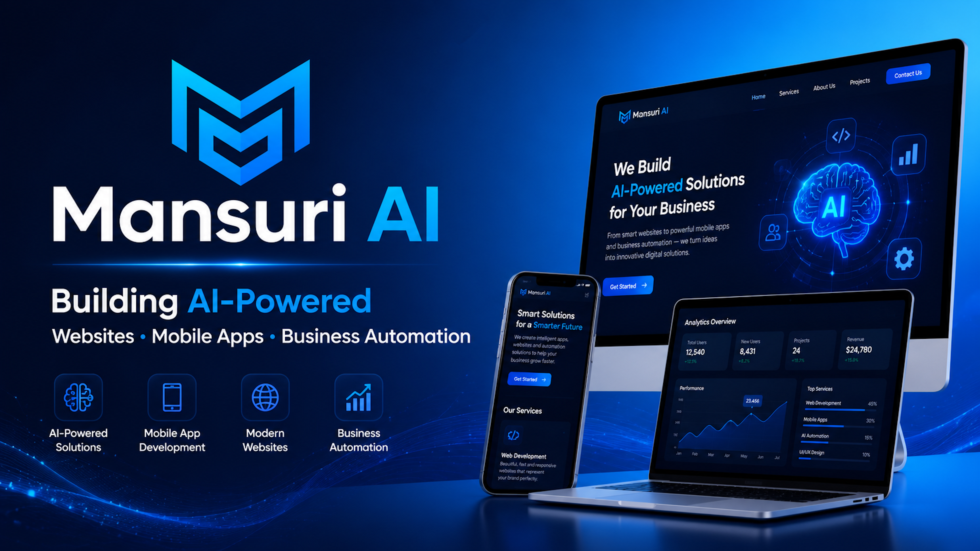 Mansuri AI - Building AI-Powered Websites, Mobile Apps, Business Automation